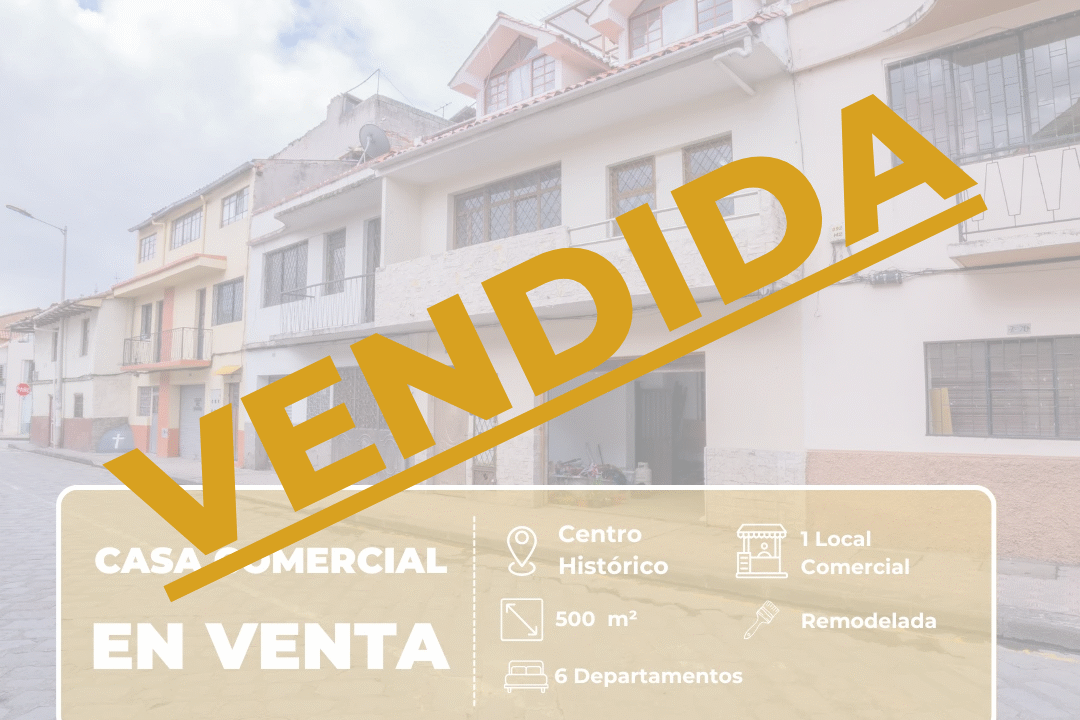 VENDIDA casa rentera