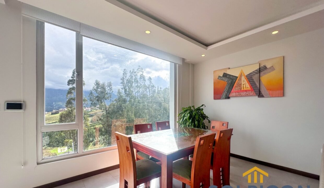 comedor con vista Casa de venta en las Pencas Cuenca