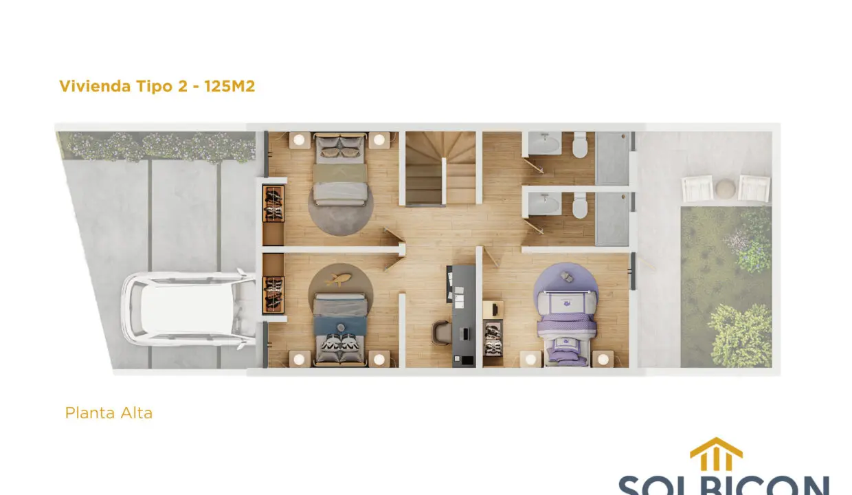 2do piso tipo 1 Colinas Racar Casas VIP Cuenca