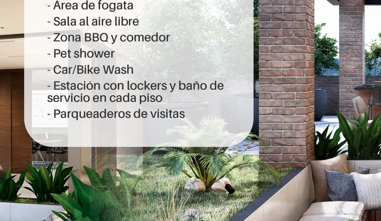 areas comuanles edificio plaza del parque cuenca
