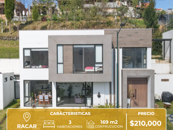 fachada Casa de lujo en Racar de 3 habitaciones