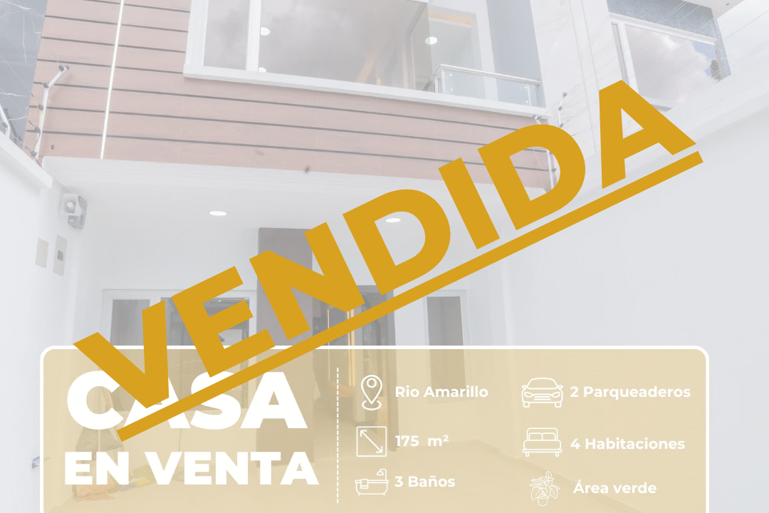 VENDIDA casa