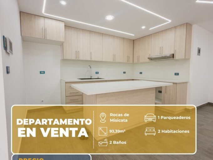 dos habitaciones departamento en venta