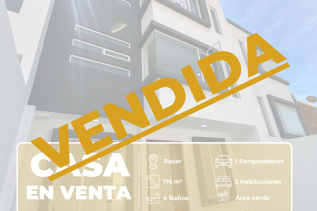 VENDIDA casa